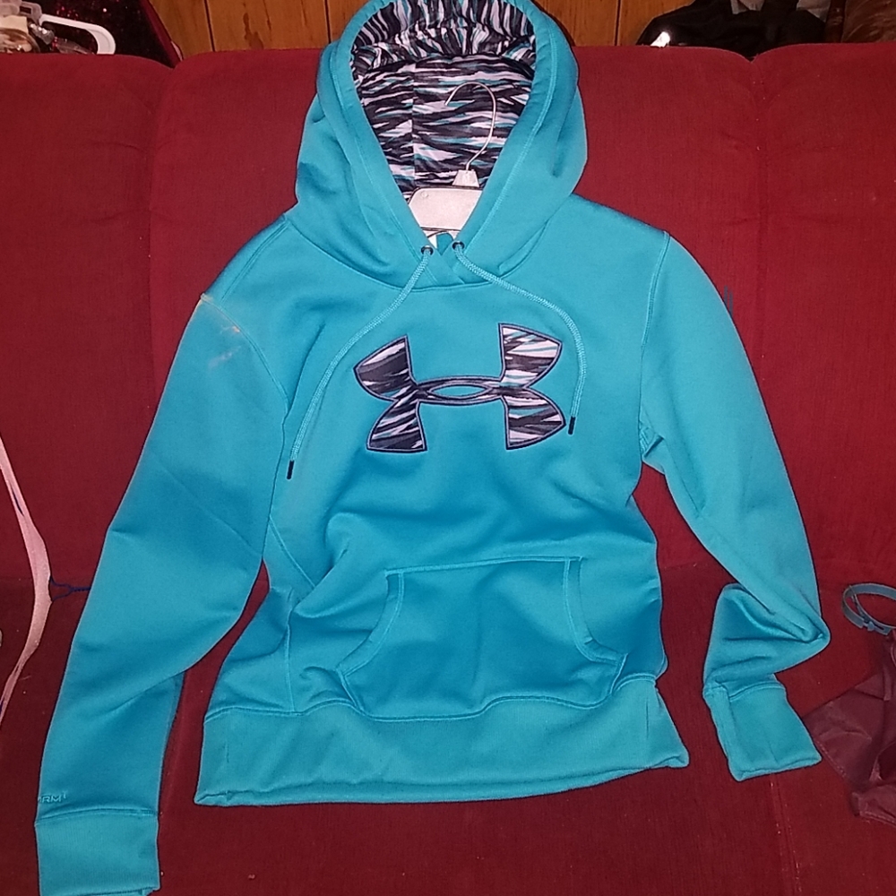 Womens blue under armour hoodie